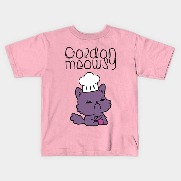 Gordon Meowsy Kids T-Shirt by lilmousepunk